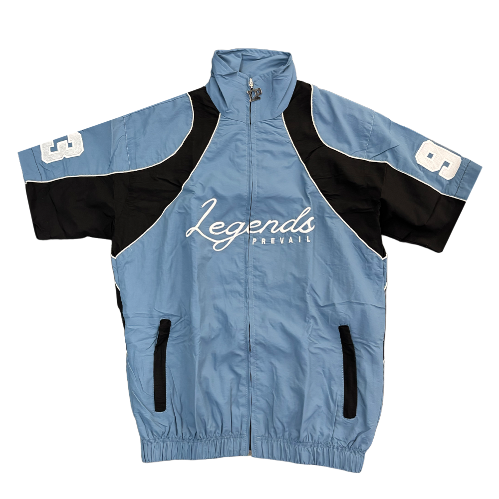 Legends Prevail Crinkle Short Set Blue Black