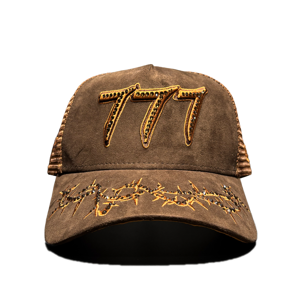 Hudson 777 Trucker Hat V2 Diamond Suede