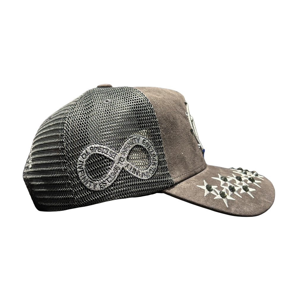 Hudson 777 Trucker Hat V2 Diamond Suede
