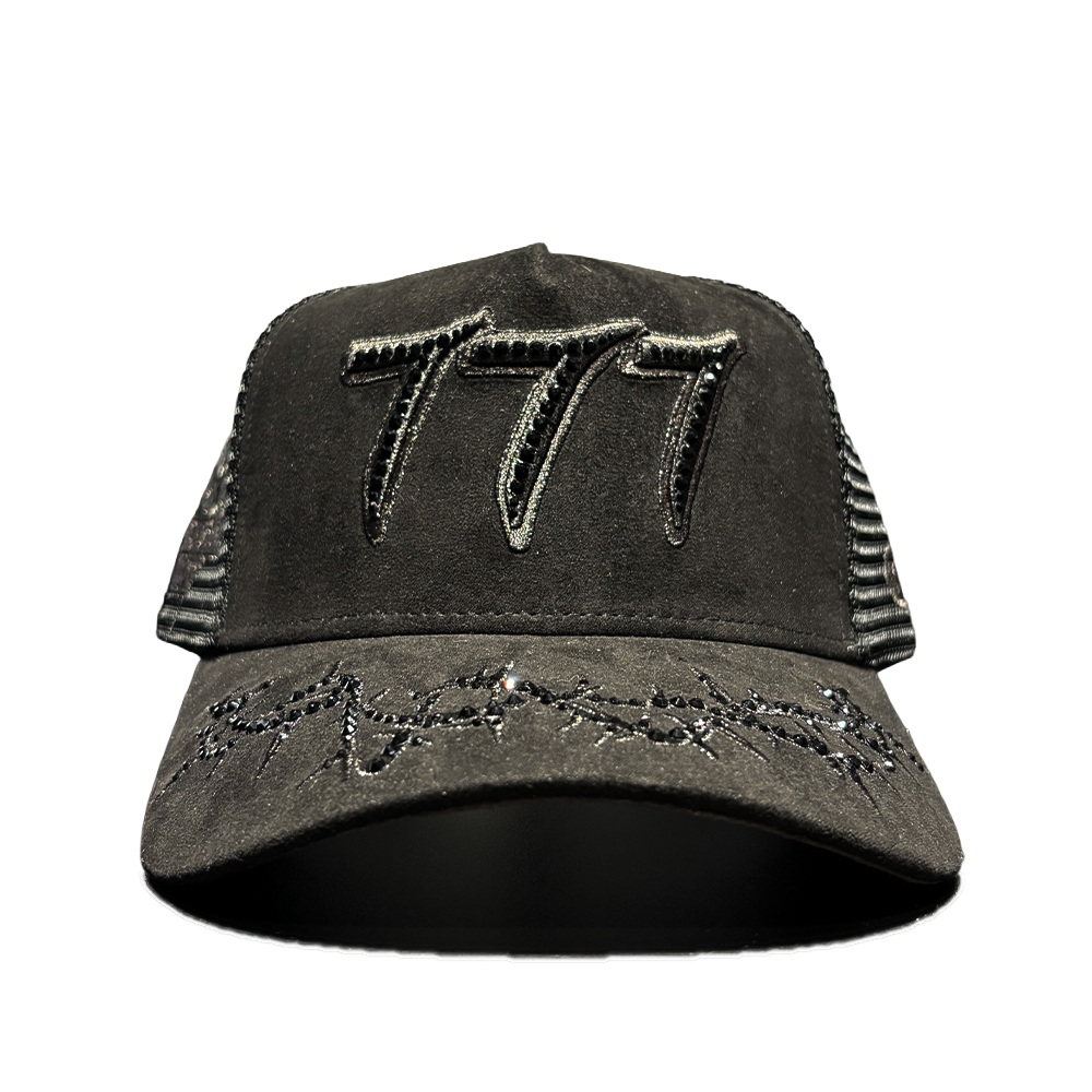 Hudson 777 Trucker Hat Diamond Black