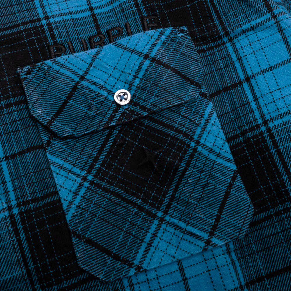 Purple Brand Plaid Flannel LS Shirt