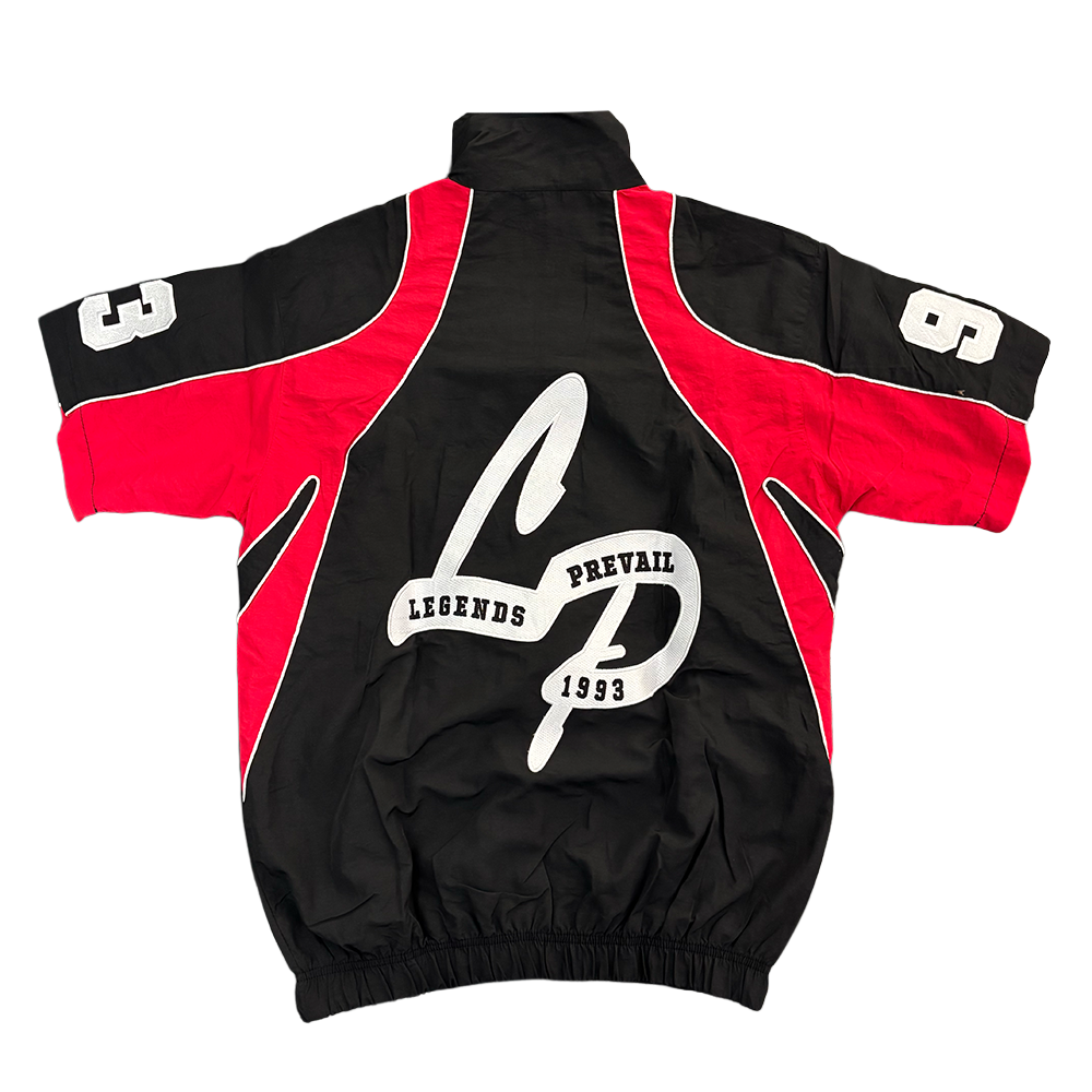 Legends Prevail Crinkle Short Set Black Red