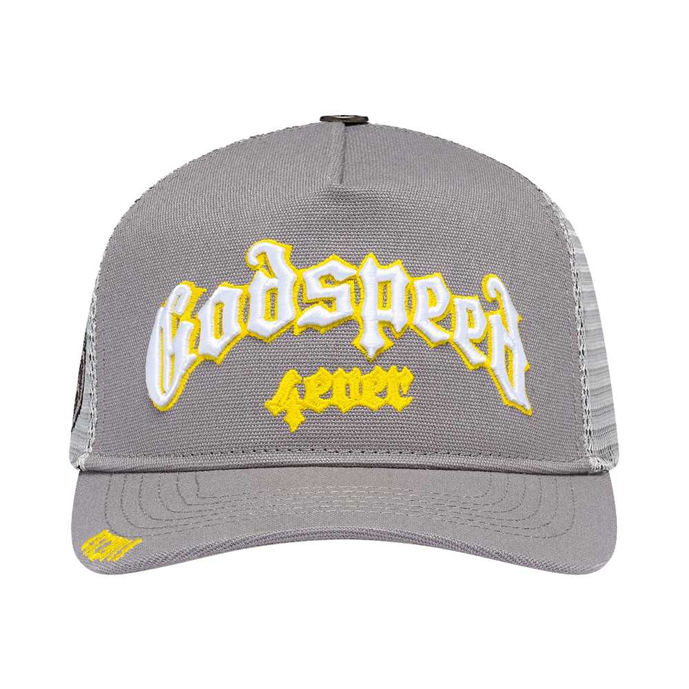 Godspeed GS Forever Trucker Hat Grey/Yellow