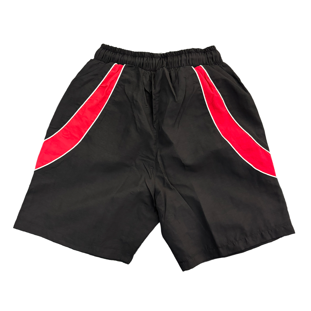 Legends Prevail Crinkle Short Set Black Red