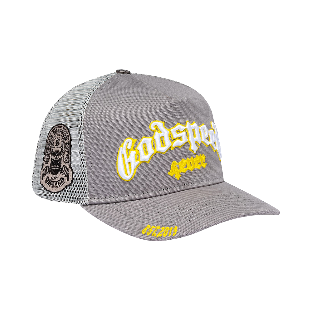Godspeed GS Forever Trucker Hat Grey/Yellow