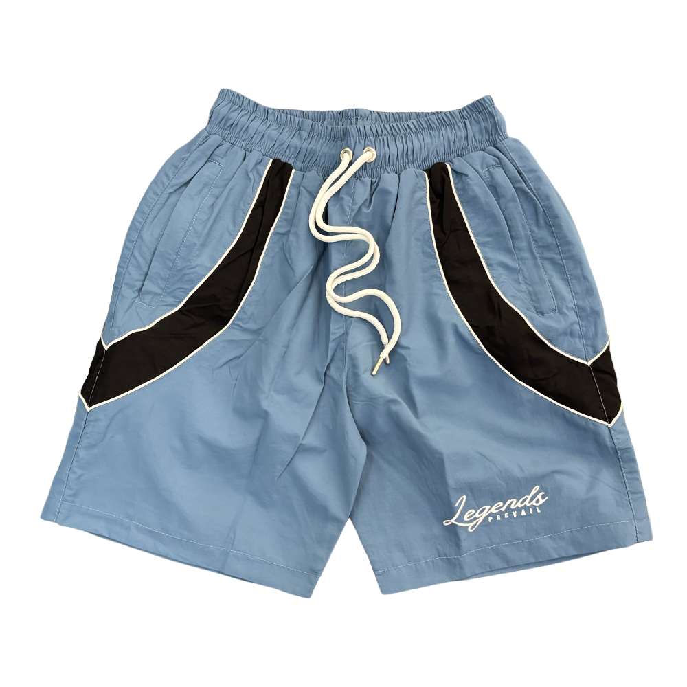 Legends Prevail Crinkle Short Set Blue Black
