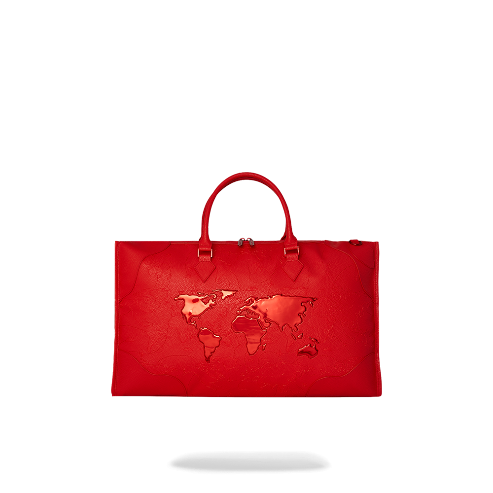Sprayground James First Class Ruby Red Pyramid Large Duffle