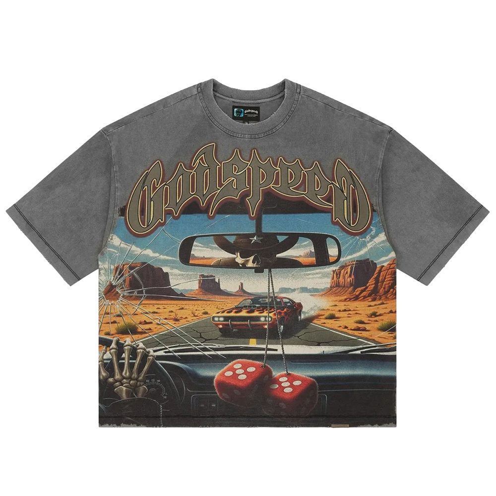Godspeed On The Run II T-Shirt Grey