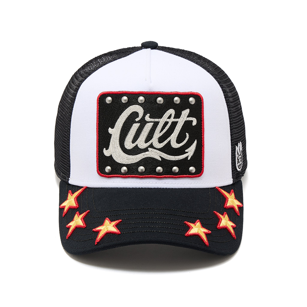Cult's Logo Mesh Back Trucker Hat Stars