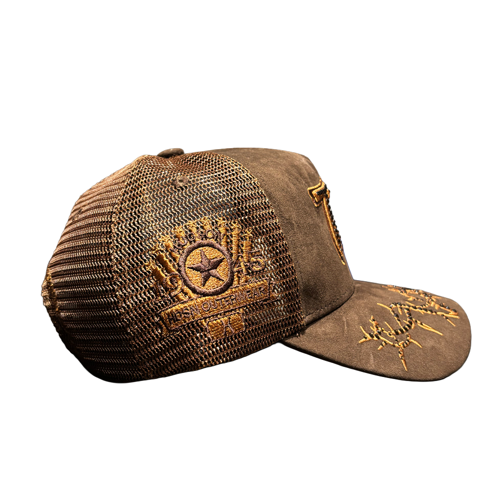 Hudson 777 Trucker Hat V2 Diamond Suede