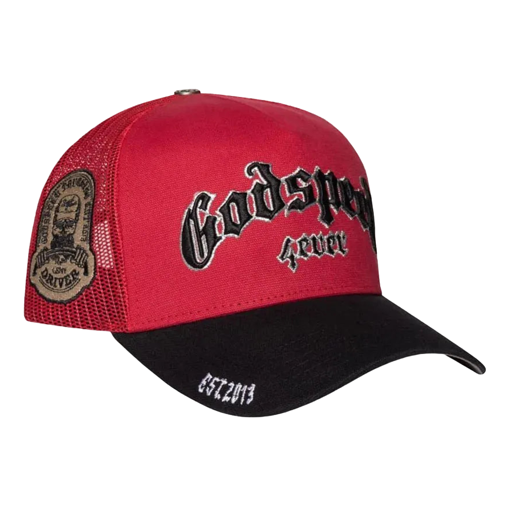 Godspeed GS Forever Trucker Hat Red/Black