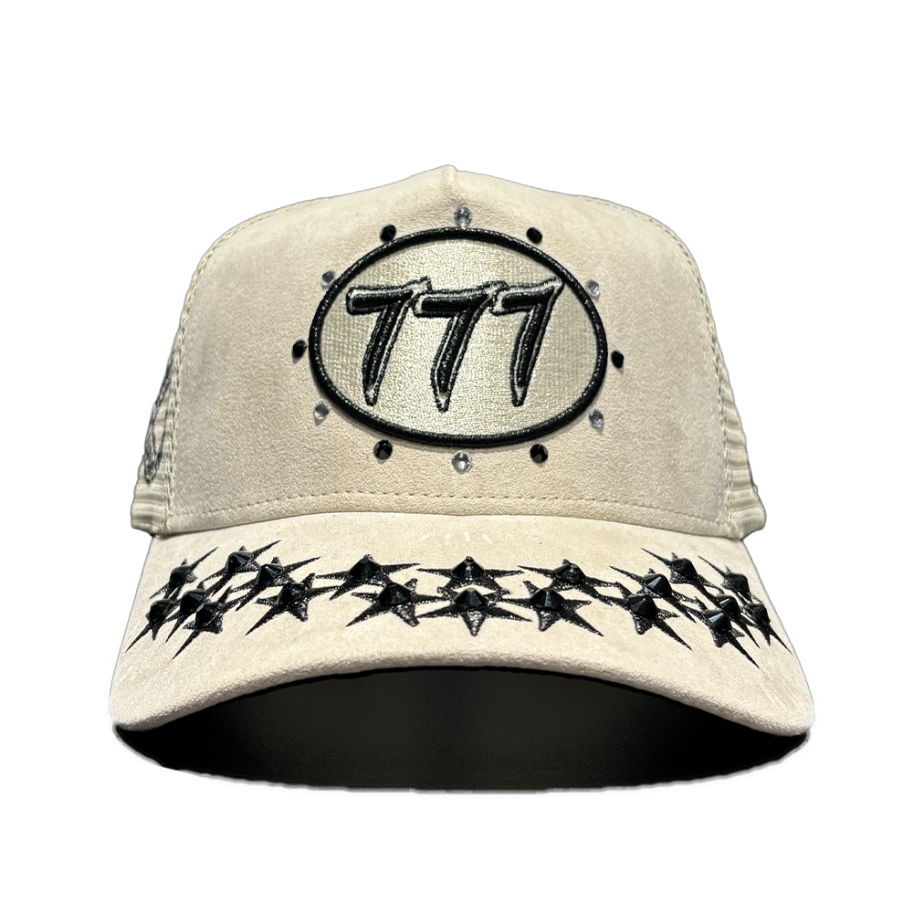Hudson 777 Trucker Hat V1 Diamond Suede