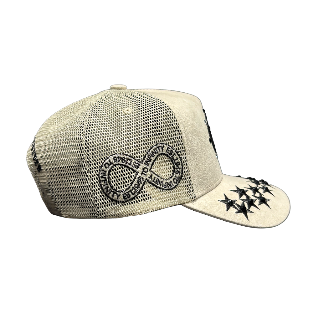Hudson 777 Trucker Hat V1 Diamond Suede