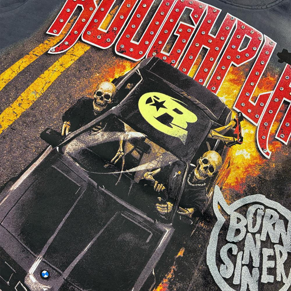 Rough Play Born Sinner T-Shirt Grey