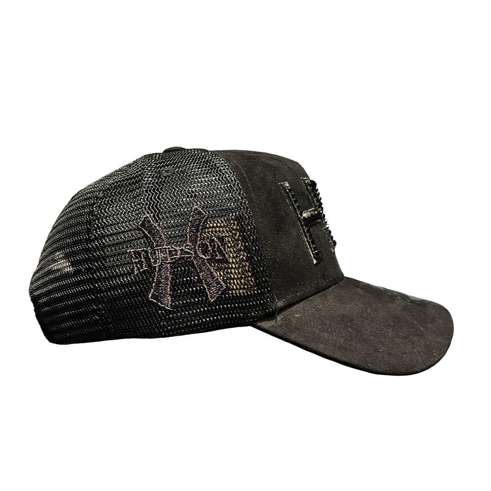 Hudson Diamond Suede Trucker Hat