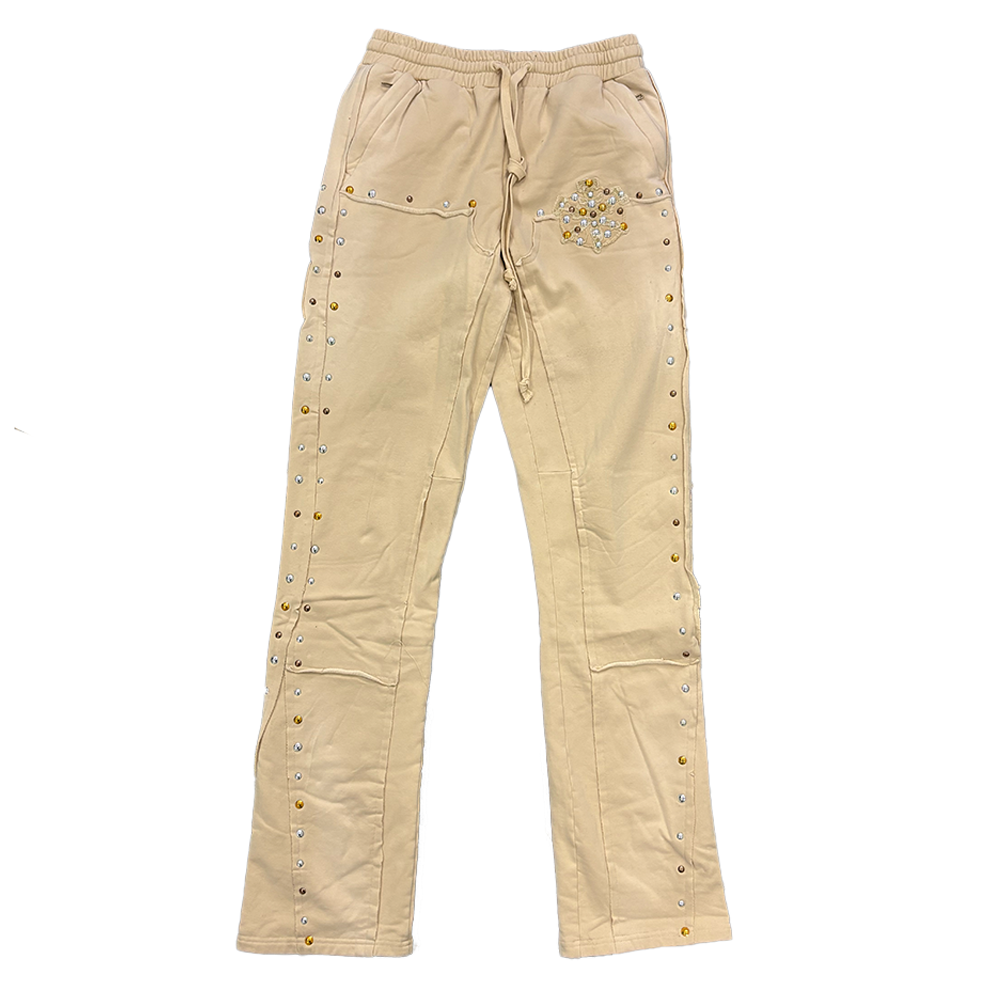 Hudson 586B Studded Metal Ofleece Flair Jogger