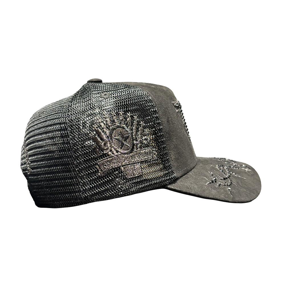 Hudson 777 Trucker Hat Diamond Black