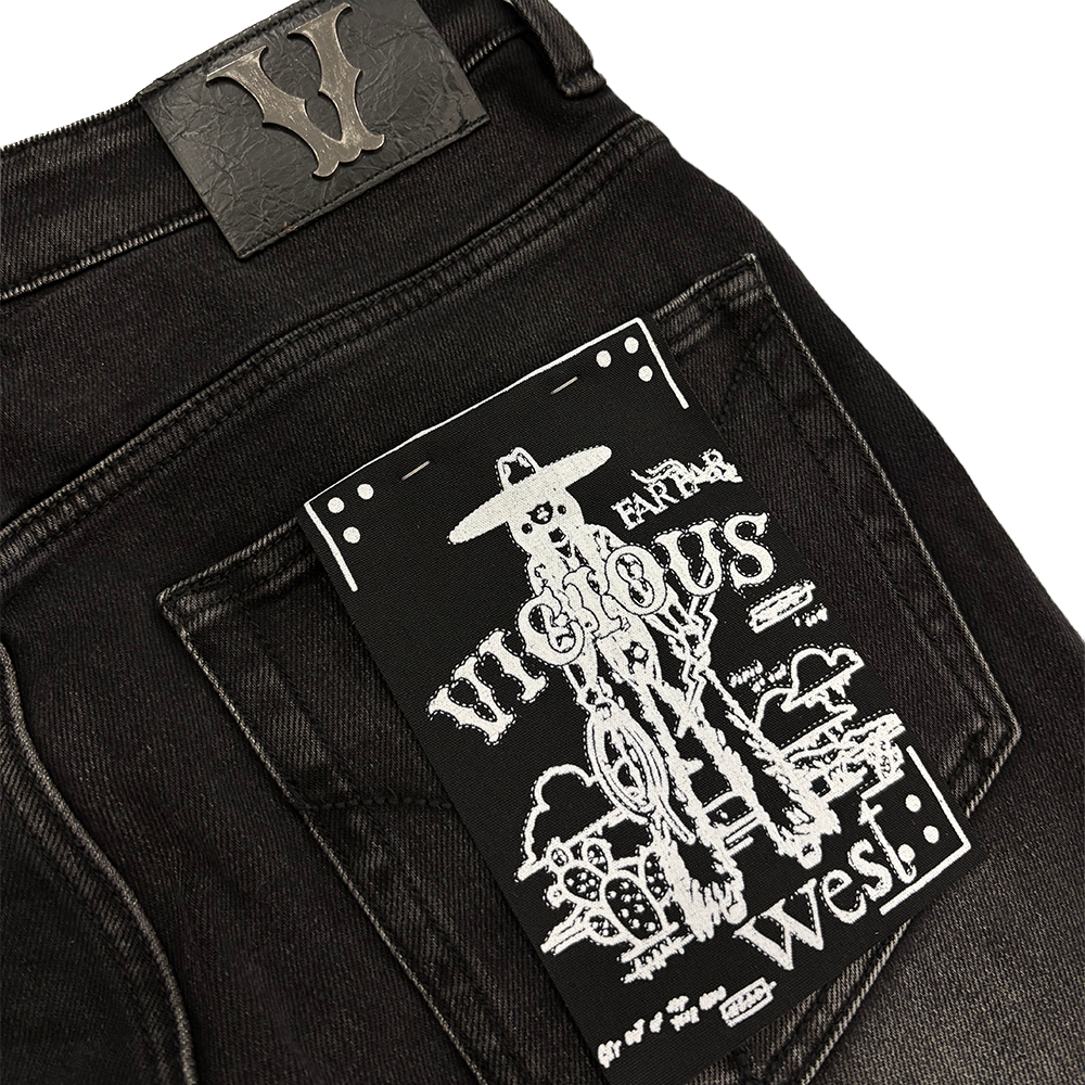 Denim Place Vicious Embellished Rhinestone Demin Chains