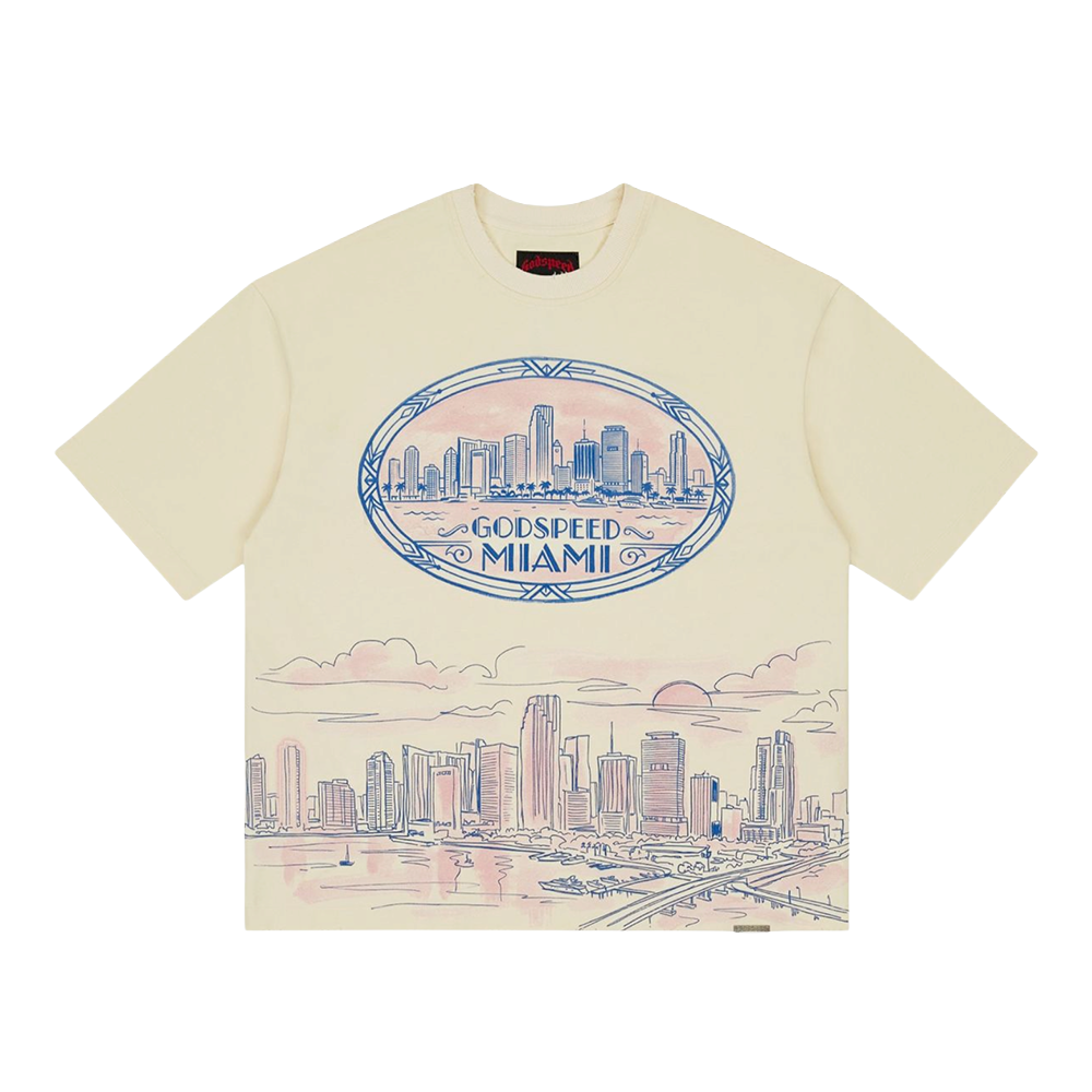 Godspeed Miami Skyline T Shirt