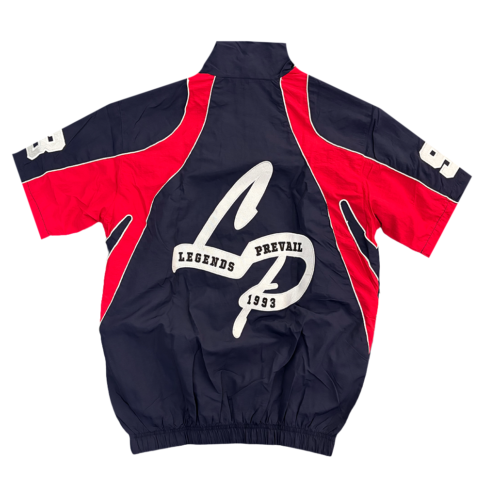Legends Prevail Crinkle Short Set Navy Red