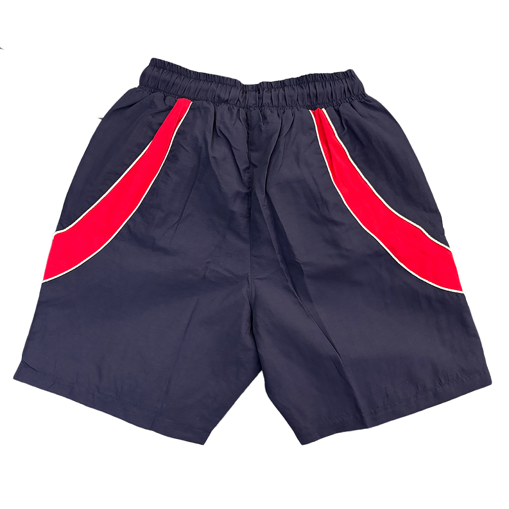 Legends Prevail Crinkle Short Set Navy Red
