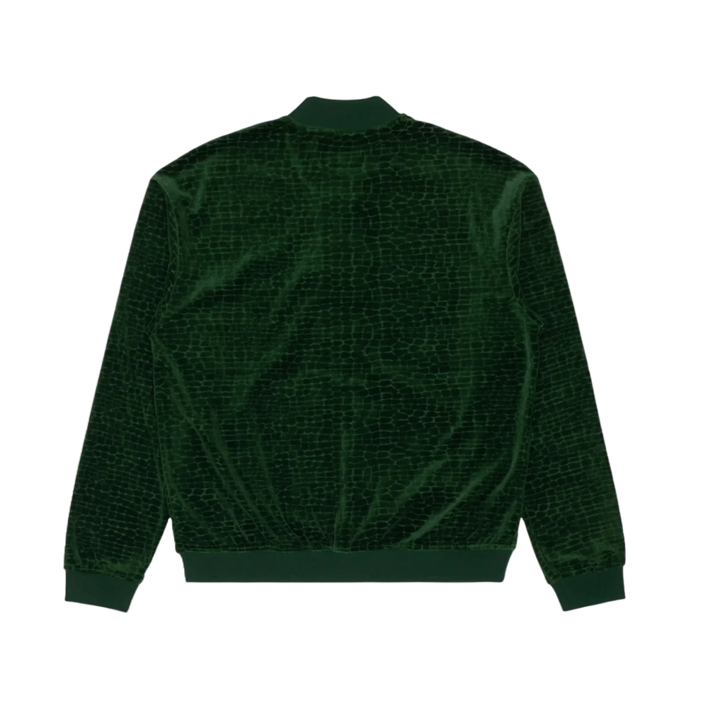 SINCLAIR CROC VELOUR TRACK JACKET GREEN